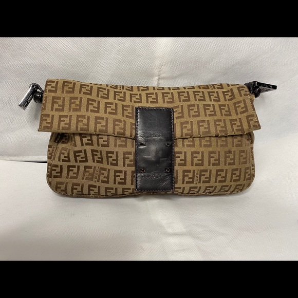 Fendi Brown Zucchino Baguette